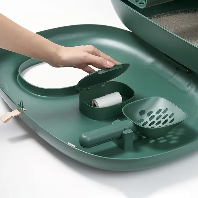 Makesure Cat Litter Box Dark Green