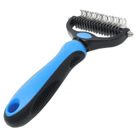MARS WELLNESS Pet Grooming Brush - Double Sided Shedding and Dematting Tool  for Cats and Dogs - Large