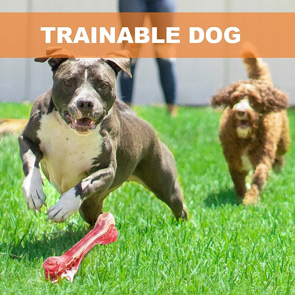MASBRILL Dog Toys Indestructible Dog Chew Toys for Large Breed Aggressive Chewers Tough Dog Teething Toys for Pet Teeth Cleaning, Natural Rubber Interactive Dog Toys for Boredom