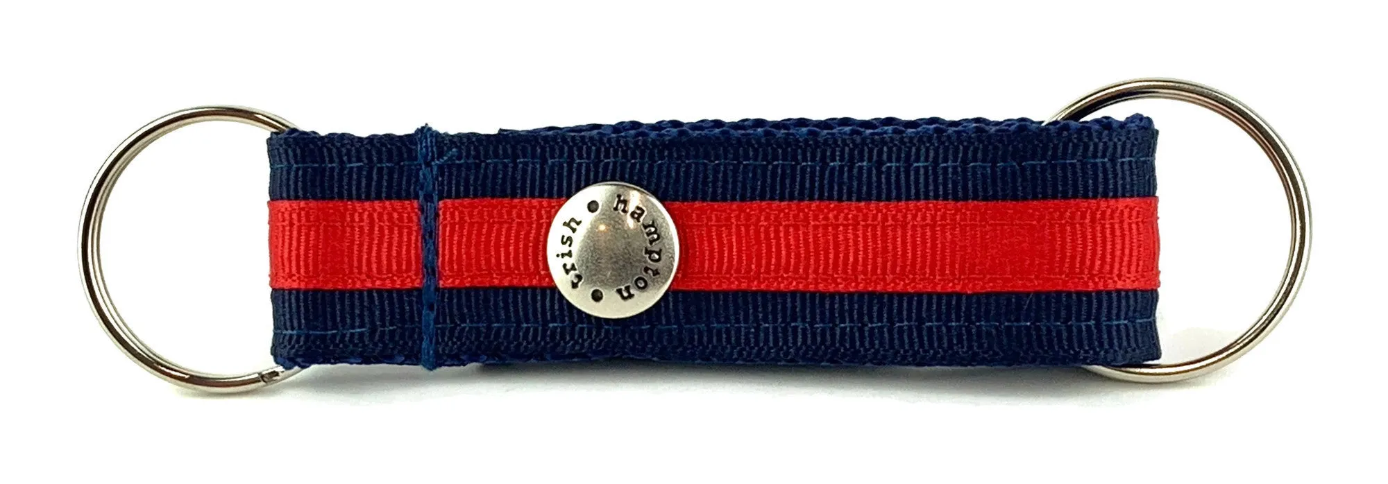 Navy/Red Stripe Snappy Keychain - 338