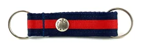 Navy/Red Stripe Snappy Keychain - 338