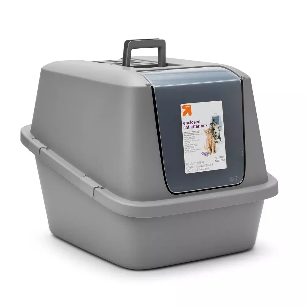 New Enclosed Waste Cat Pan litter box - XL by up & up! 5 Star Reviews!