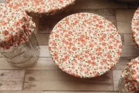 NON-PROP (PEACHY) Bowl, Jar, Cup, Plate COVERS; Hot Pad; Jar Opener; Peachy; MADE TO ORDER