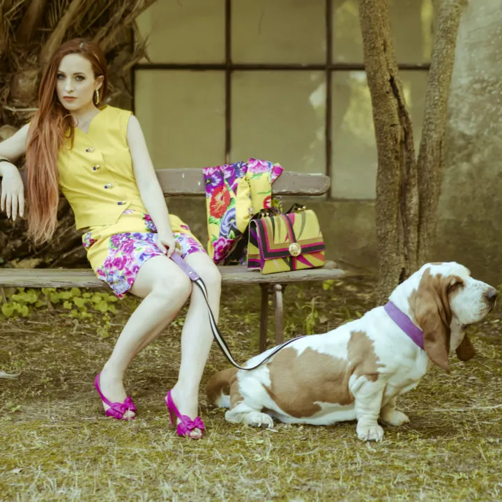 Nubuck Fucsia Leash