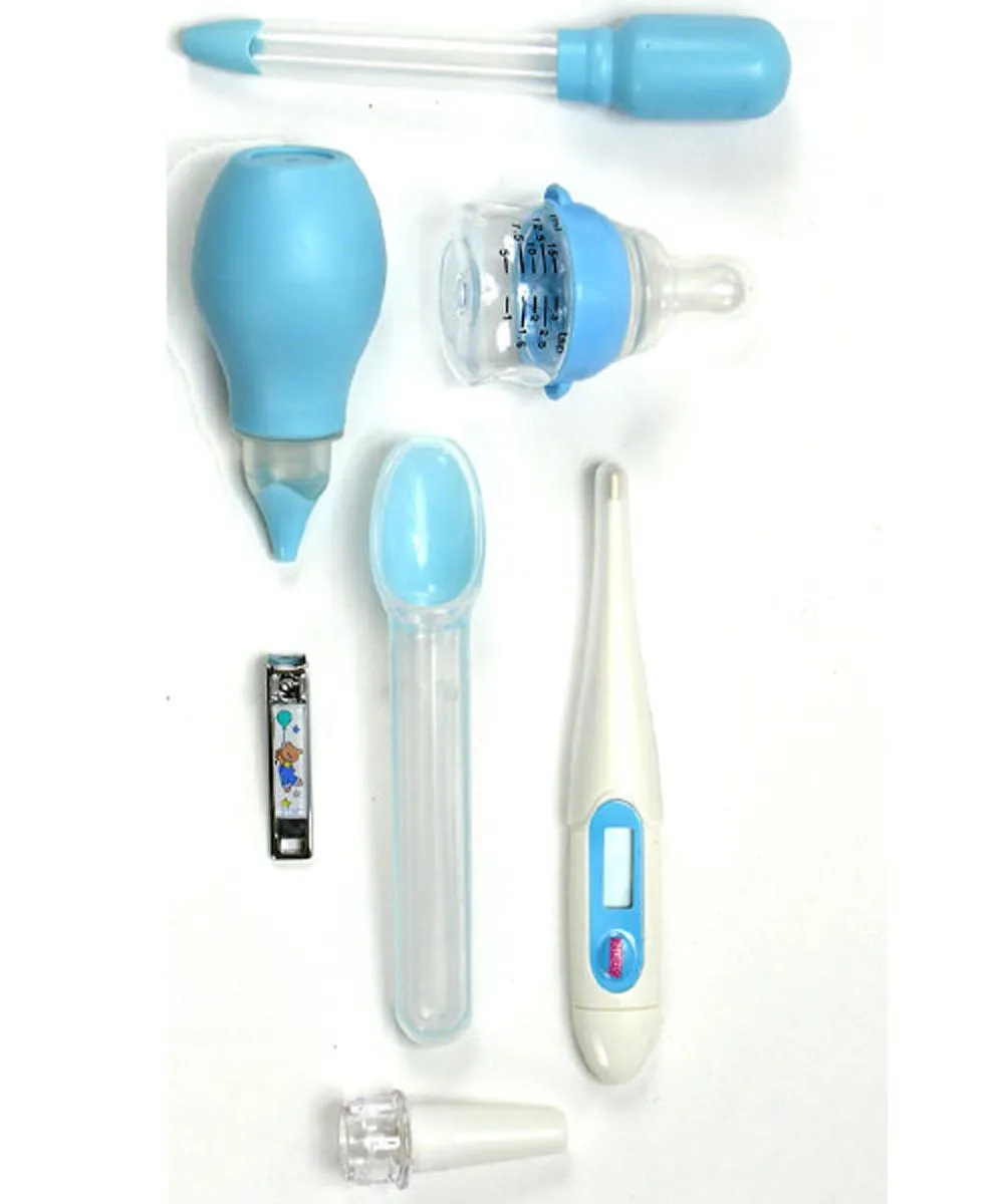 Nuby Complete Nursery Care Medical Kit for Healthy Baby - Small 7-Piece, Colors May Vary