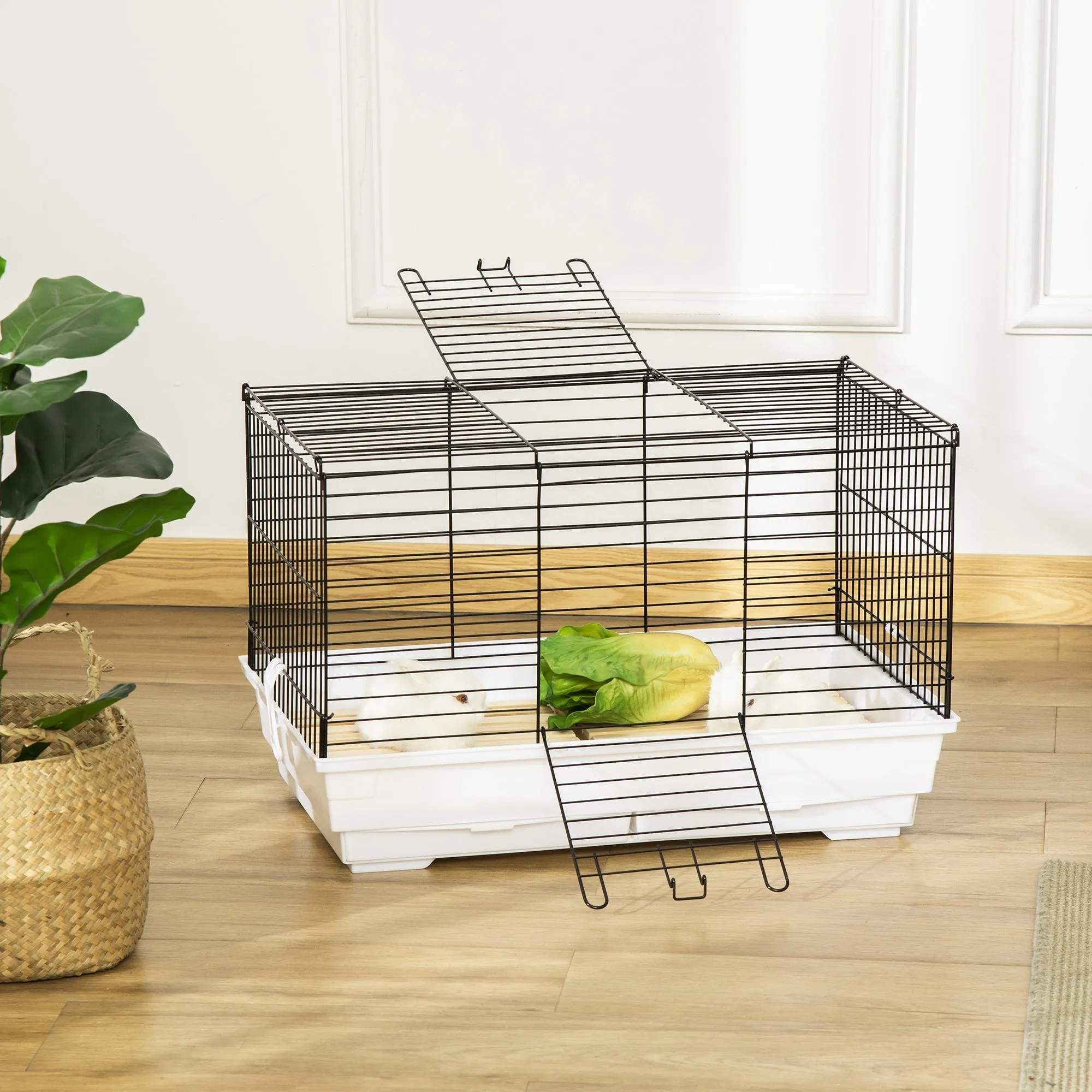 PawHut Indoor Small Animal Cage for Rabbits