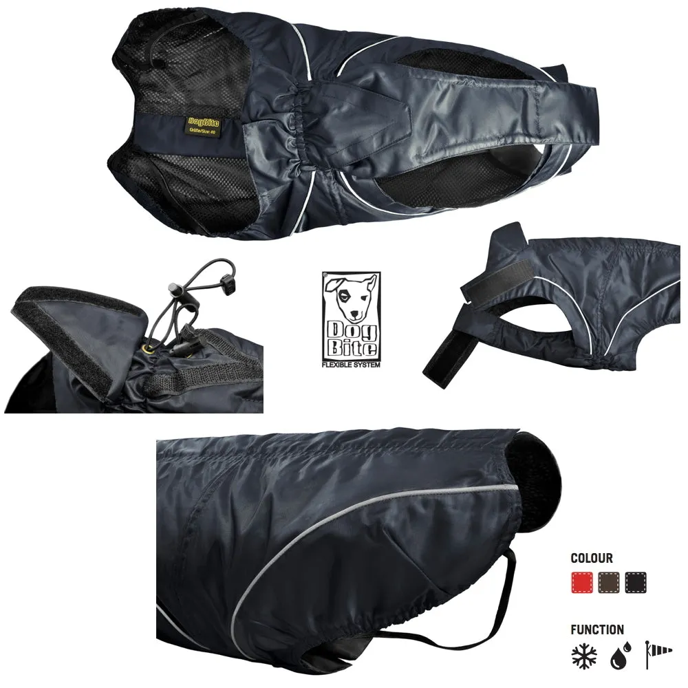 Rain Jackets / All-Year Coats for Dogs, Black, XS to 4XL