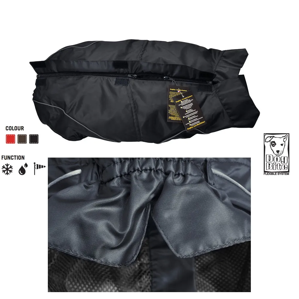 Rain Jackets / All-Year Coats for Dogs, Black, XS to 4XL