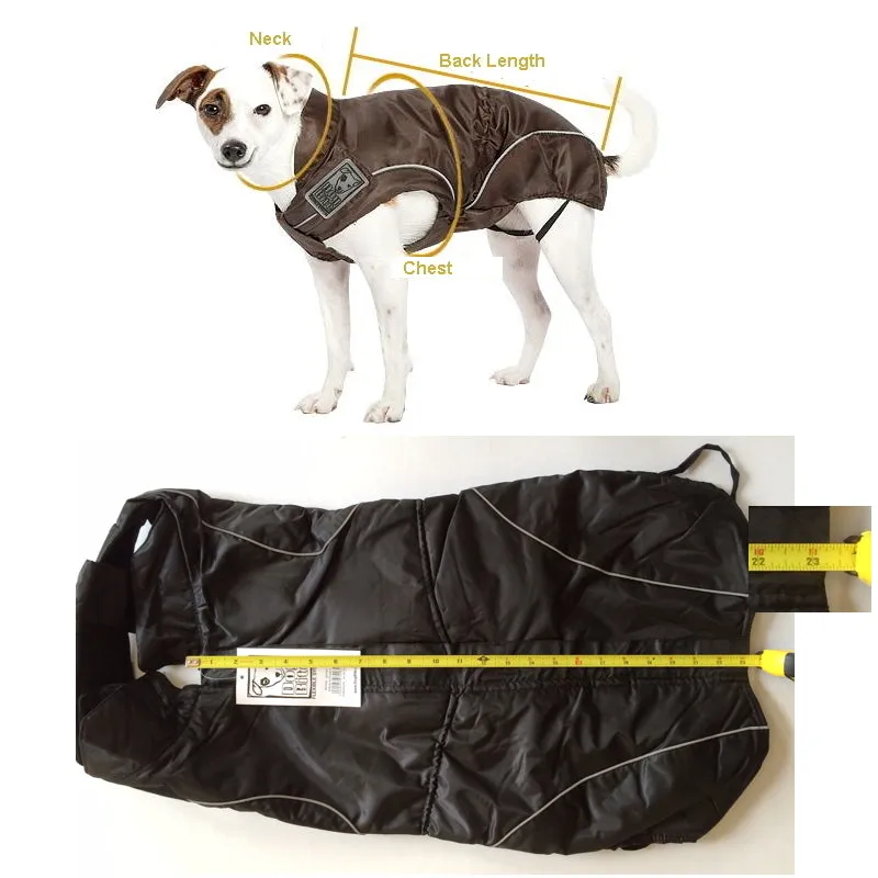 Rain Jackets / All-Year Coats for Dogs, Black, XS to 4XL