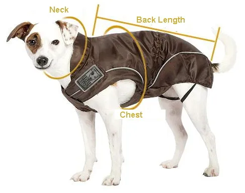 Rain Jackets / All-Year Coats for Dogs, Brown, L to 4XL