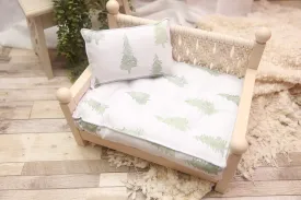 READY TO SHIP- 11x14 SMALL- REVERSIBLE 2 Color O Christmas Tree- NB Mattress
