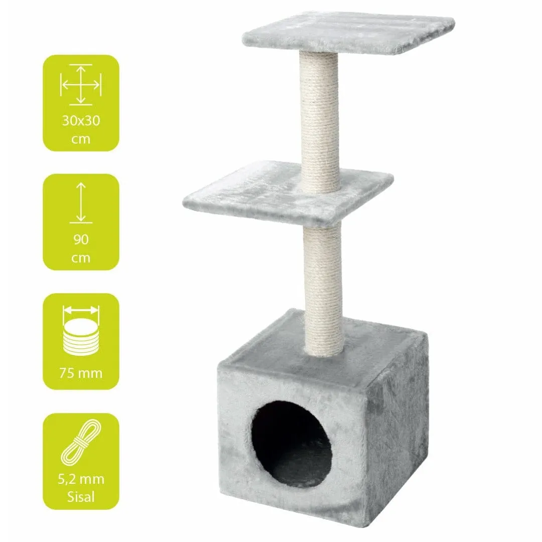SCRATCHING TREE CLASSICTREE PALAZZO 30x30x90CM grey