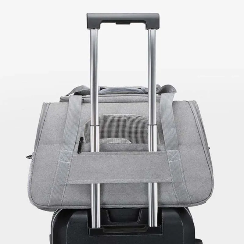 Soft Pet Carrier Airline Aprroved Soft-Sided Pet Travel Carrying Handbag