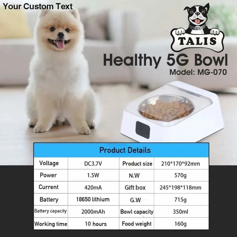 Stainless Steel Portable Pet Dog, Cat Outdoor Travel Water Bowl Dog Feeder Slow Eating Pet Bowl Eco