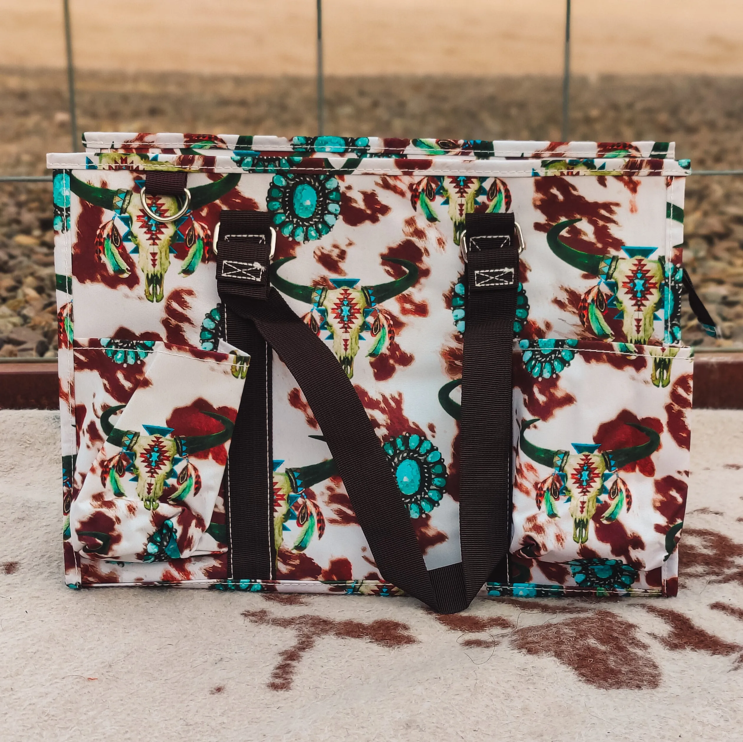 Turquoise & Cattle Barn Bags