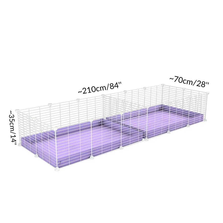 White 6x2 C&C Cage with Divider