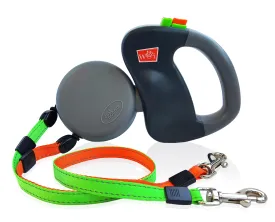 Wigzi Dual-Dog Walking Retractable Untangle Gel Grip Handle Dog Leash - Small/Medium - Up to 6 Feet