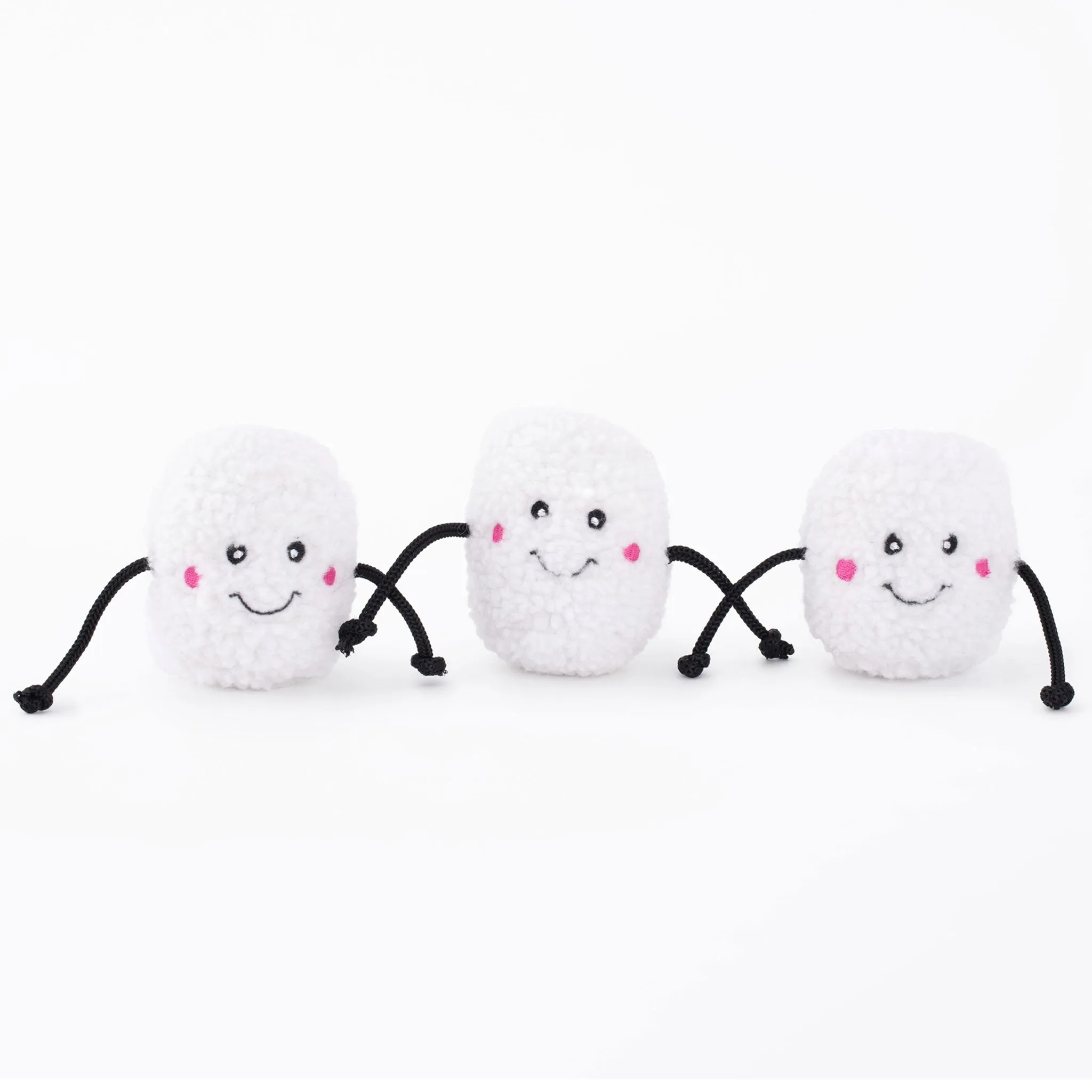 Zippy Paws Holiday Miniz Marshmallows Dog Toys