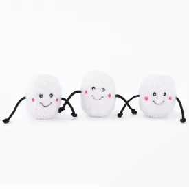 Zippy Paws Holiday Miniz Marshmallows Dog Toys